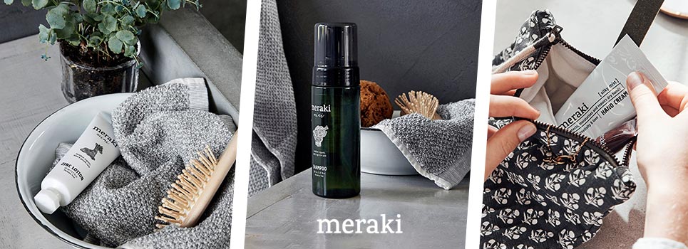 Meraki hand soap, scented candles, etc.