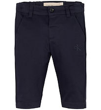 Pantalon Calvin Klein - Satin Chino - Night Sky