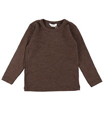 Joha Bluse - Wolle - M Wüstenbraun