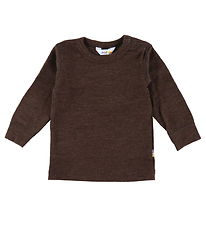 Joha Bluse - Wolle - M Wüstenbraun