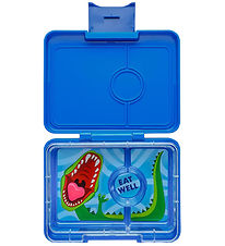 Yumbox Lunchbox w. 3 Rooms - Bento Snack - Surf Blue - Dino Tray