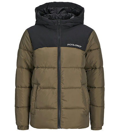 Jack & Jones Puffer Jacket - JjMoon - Canteen/Blocking
