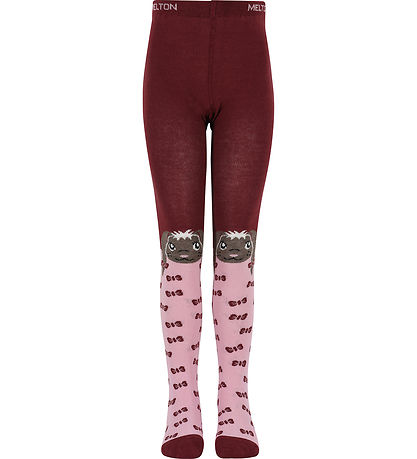 Melton Tights - Rabbit - Bordeaux