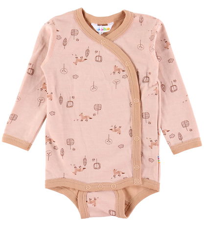 Joha Wrap Bodysuit L/æ - Wool/Cotton - The fescue