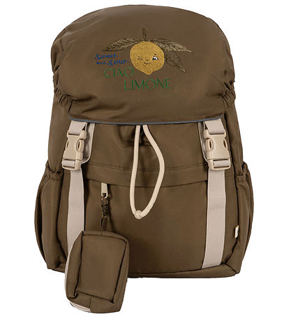 Konges Sløjd School Backpack - Clover - 12 L - Lemon