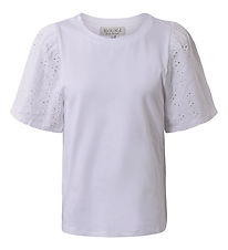 Hound T-Shirt - Puffärmel Top - White