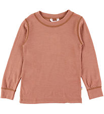 Joha Bluse - Wolle - Rot/Braun