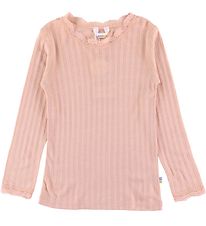 Joha Bluse - Wolle/Seide - Pfirsich