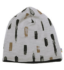 Joha Mütze - Wolle/Baumwolle - 2-lagig - Beige
