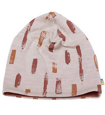 Joha Mütze - Wolle/Baumwolle - 2-lagig - Beige