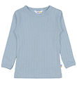 Joha Blouse - Wool/Silk - Dusty Blue