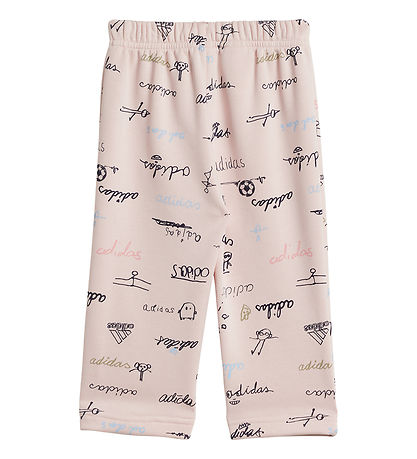 adidas Performance Sweat Set - I Bluv Jogger - Pink