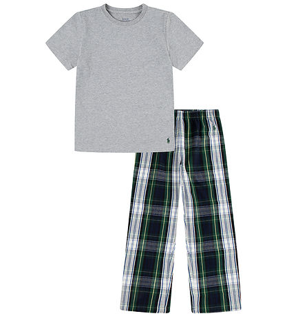 Polo Ralph Lauren Pyjama Set - Grey Melange/Check