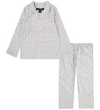 Polo Ralph Lauren Pyjama Set - Cloud Dancer/Pink w. Flowers