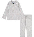 Polo Ralph Lauren Pyjama Set - Cloud Dancer/Rsa w. Flowers