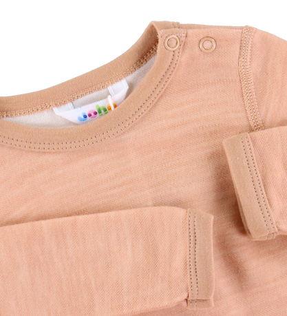 Joha Bodysuit L/æ - Wool/Bamboo - Peach