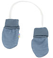 Joha Mittens - Wool/Bamboo - 2-layer - Blue