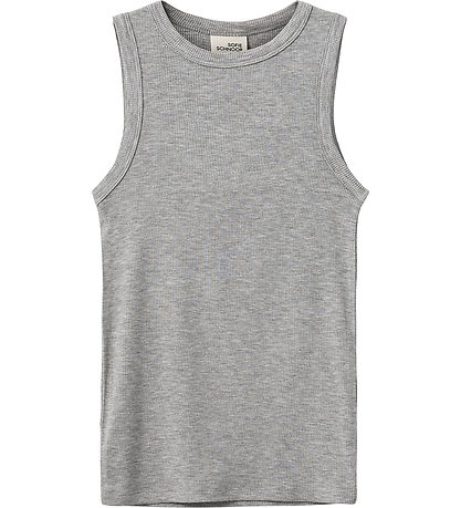 Sofie Schnoor Tanktop - Rib - You - Grey Melange
