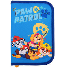 Paw Patrol Pencil Case w. Contents - Blue w. Print
