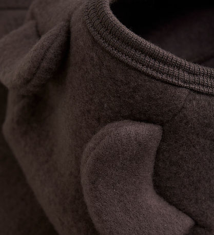 Huttelihut Cardigan - Wool fleece - Raisin w. Ears
