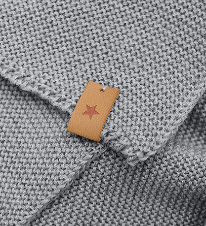 Huttelihut Neck Warmer - Wool - Knitted - Medium+ Grey Melange