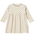 Sofie Schnoor Klänning - Syn - Antique White m. Tryck/Hålmönster