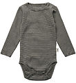 Sofie Schnoor Bodysuit L/æ - August - Forest Green w. Stripes