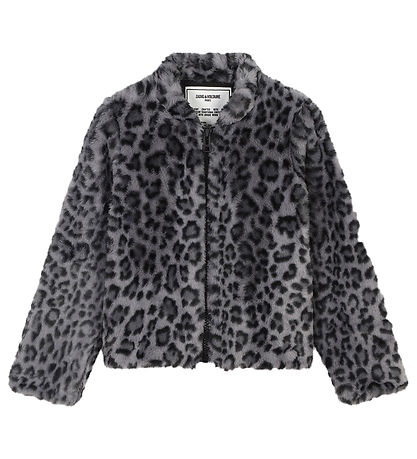 Zadig & Voltaire Jakki - Gerfipels - Svart/Grá M. Leopard