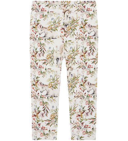 Hust and Claire Leggings - Lisa - Oat Milk w. Unicorns