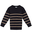 Hust and Claire Blouse - Knitted - Pelle - Navy w. Stripes