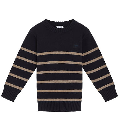 Hust and Claire Blouse - Knitted - Pelle - Navy w. Stripes