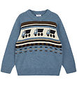 Hust and Claire Blouse - Knitted - Pelle - Ocean Melange w. Truc