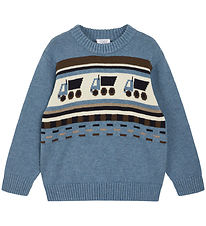 Hust and Claire Bluse - Strick - Pelle - Ocean Melange m. Truck