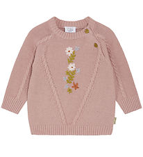 Hust and Claire Bluse - Strick - Panya - Dusty Rose m. Blumen