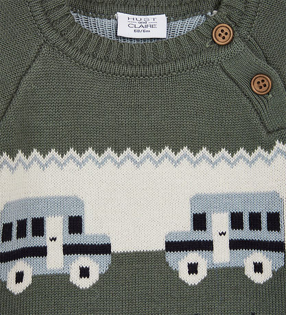 Hust and Claire Blouse - Knitted - Pallet - Pineneedle w. Cars