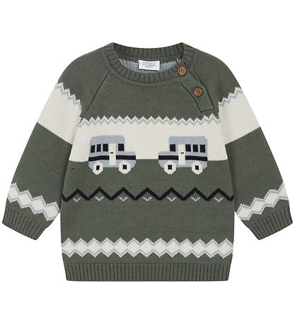 Hust and Claire Blouse - Knitted - Pallet - Pineneedle w. Cars