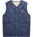 Polo Ralph Lauren Down Vest w. Fleece - Reversible - Navy/Beige