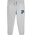 Polo Ralph Lauren Sweatpants - Grey Melange w. Navy