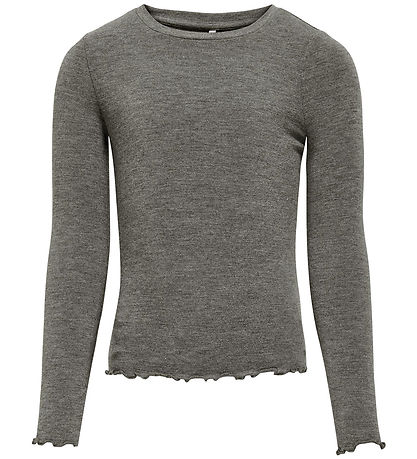 Kids Only Blouse - KogAmour - Dark Grey Melange