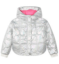 Billieblush Fóðraður jakki - Puffer - White Metallic
