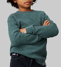 Calvin Klein Bluse - Bouclé-Rundhalsausschnitt - Strick - North 