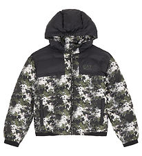 EA7 Polstret Jakke - Fancy Black/Army