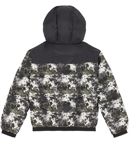 EA7 Vadderad jacka - Fancy Black/Army