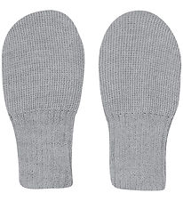 Huttelihut Fäustlinge - Wolle - Strick - Medium+ Grey Melange