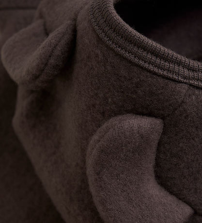 Huttelihut Cardigan - Wool fleece - Raisin w. Ears
