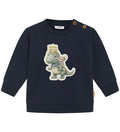 Hust and Claire Sweatshirt - Sofus - Navy w. Animals