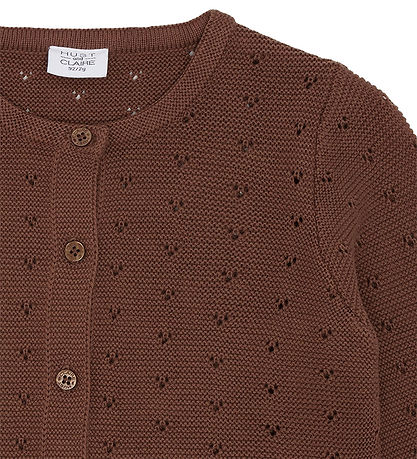 Hust and Claire Cardigan - Knitted - Caren - Horse w. Pointelle
