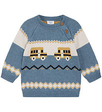 Hust and Claire Bluse - Strick - Palette - Ocean Melange m. Auto