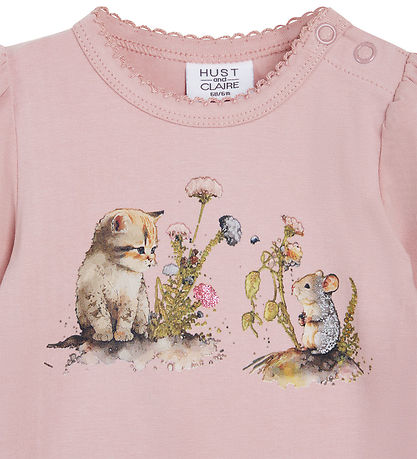 Hust and Claire Romper L/æ - Bernice - Dusty Rose m. Glitter