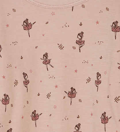 Hust and Claire Blouse - Wool/Bamboo - Abba - Rose Cloud w. Ball